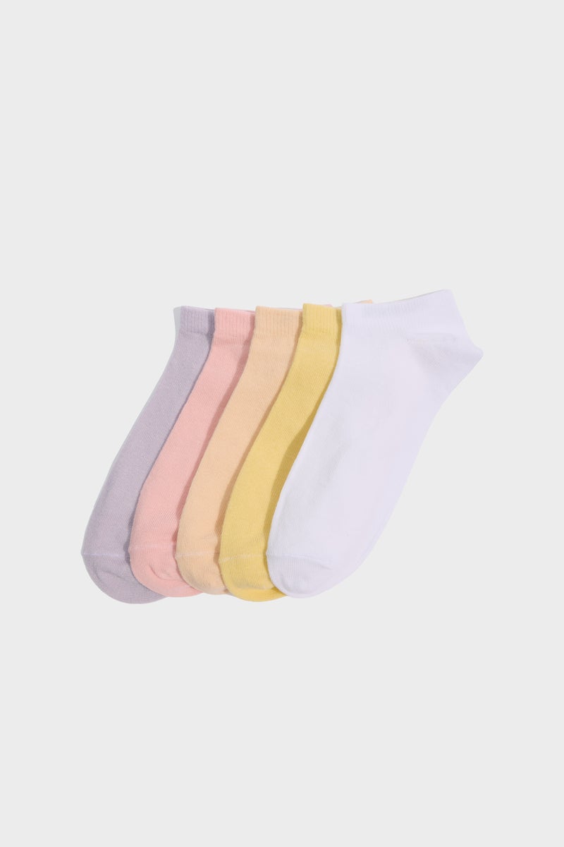 DeFacto Multicolour Woman Woman 5 Piece Short Socks Casual - Image 1